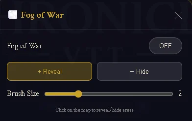 Fog of War controls